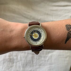 Leather Horoscope Wristwatch